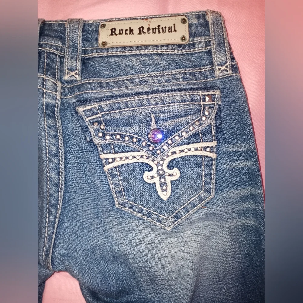 Rock revival bling skinny jeans size 26 - Picture 1 of 5